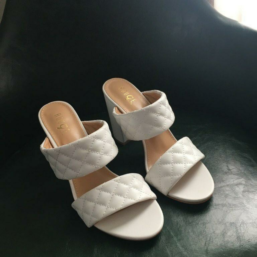 White Wedge Heel sandals